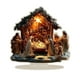 thumbnail image 2 of Adorno de escritorio con escena del nacimiento de Jesús en 2D. Decoración creativa de acrílico con escena del nacimiento. Letrero navideño de, 2 of 8