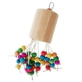 thumbnail image 1 of Wooden Parrot Bite Toy for Pets Playing Made of Synthetic Material Multi Color 6.5 Inches, 1 of 8