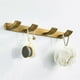 thumbnail image 3 of Bronze Bathroom Shelf with Hooks, Aluminum Alloy Storage Rack, 3 of 5