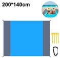 thumbnail image 1 of Manta de playa a prueba de arena, mantas de picnic al aire libre extra grandes sin arena, impermeable, ligera, a prueba de arena, para 4-7 adultos, viajes, fiestas, deportes, camping, senderismo, 1 of 8