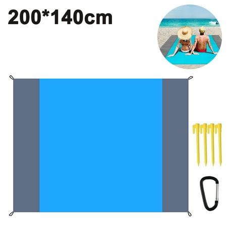 Beach Blanket Sand Proof,Extra Large Sand Free Outdoor Picnic Blankets Waterproof Lightweight sandproof Mat for 4-7 Adults Travel Party Sports Camping Hiking