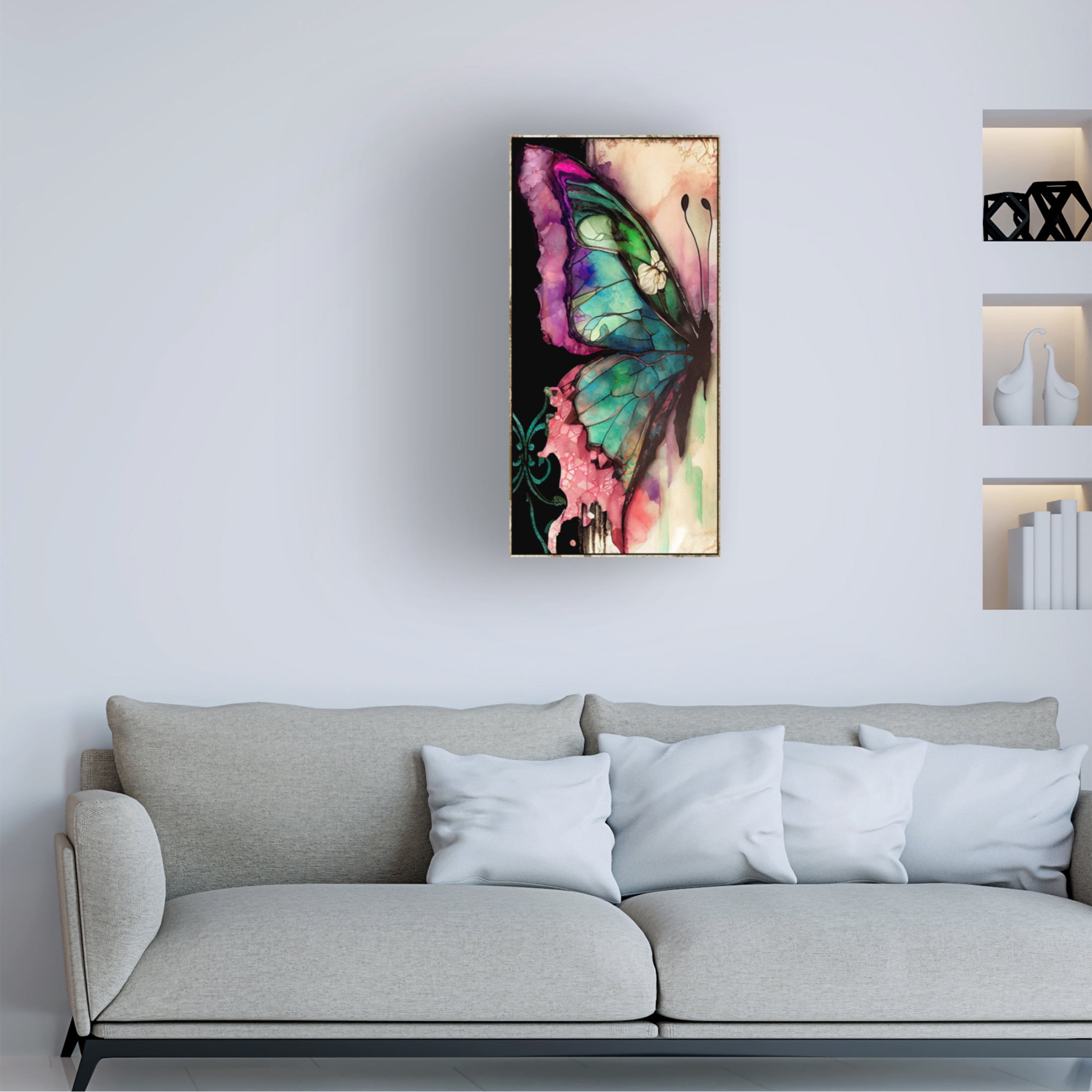 Canvas Wall Art - Sasha 'Transition II' Wall Art for Living Room, Bedroom, or Office Décor by Trademark Fine Art - 24 x 47 Inches