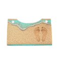 thumbnail image 2 of Rocae Beach Footprint Print Long Tissue Box Lid Durable Leather Tissue Box Lid Can Be Used as Modern Home Decoration, 2 of 9