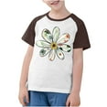 thumbnail image 3 of RXIRUCGD 2025 Vêtements d'Été pour Enfants Tout-Petits Garçons Filles Mode Mignon Col Rond Imprimé Manches Courtes Haut, 3 of 7