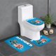 thumbnail image 1 of Cigüeñas Juego de 3 alfombras de baño de coral fleece: tapete de baño + alfombra de inodoro en forma de U + funda de tapa de inodoro en forma de O, 1 of 6
