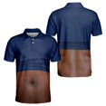 thumbnail image 2 of OIOLOYJM Golf Shirts for Men 3D Print Novelty Performance Short Sleeve Mesh Casual Quick Dry Breathable Polo Shirts Fashion Cute Cuteout Collared Clothes Navy 3XL, 2 of 5