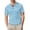 Polos 91#Light Blue, variant on WAYUTE Mens Polo Shirts Short Sleeve Lapel Mesh Ice Silk Solid Color Loose Breathable Golf Shirt Top for Business Work Casual Summer