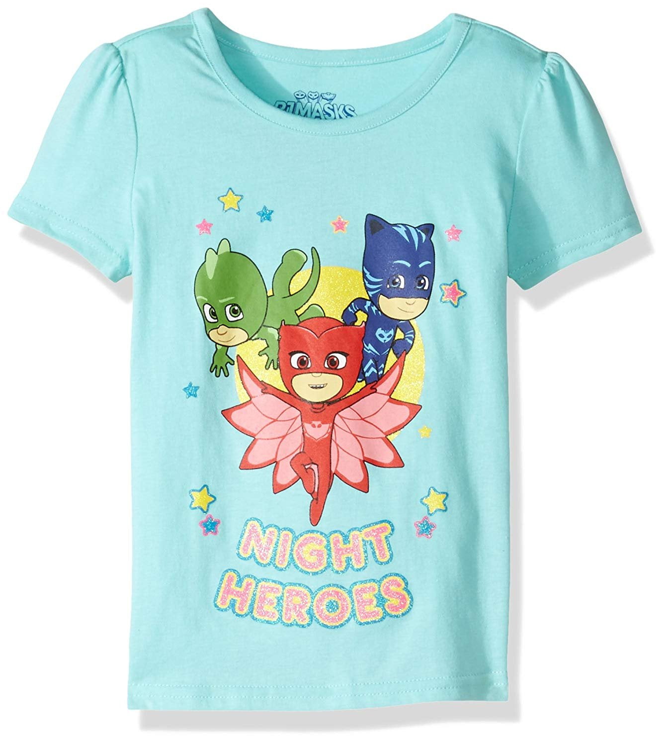 PJMASKS Little Girls' PJ Masks Short Sleeve Tee Shirt - Walmart.com ...