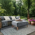 thumbnail image 1 of BNM Indoor/ Outdoor Multihued Rug, 4' x 6', Slate- White, 1 of 7