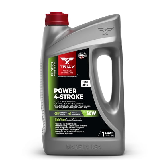 TRIAX Power 4-Stroke SAE 30W Full Synthetic Engine Oil, 1 Gallon