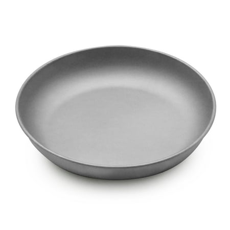 

Tomfoto Lightweight Titanium Plate Dinner Fruit Plate Pan Food Container for Outdoor Camping Hiking Backpacking Picnic BBQ