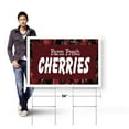 thumbnail image 4 of Farm Fresh Cherries Yard Sign 24 Inch x 36 Inch Double Sided Weatherproof Heavy-Duty Plastic with Stake | Sweet Fruits, Orchard Fresh, Seasonal Produce | Made in USA, 4 of 7