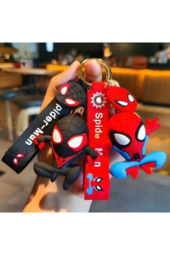 Spider Cartoon Modeling Keychain Ring Handbag Bag Pendant Couples Keychains Set Anime Key Chain
