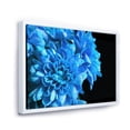 thumbnail image 3 of Designart 'Detail of Blue Flowers On Black Background I' Traditional Framed Canvas Wall Art Print, 3 of 5