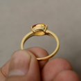 thumbnail image 3 of HeartsAndYou 0.8ct Natural Yellow Citrine Engagement Ring 14k SOLID Yellow Gold Solitaire, 3 of 8