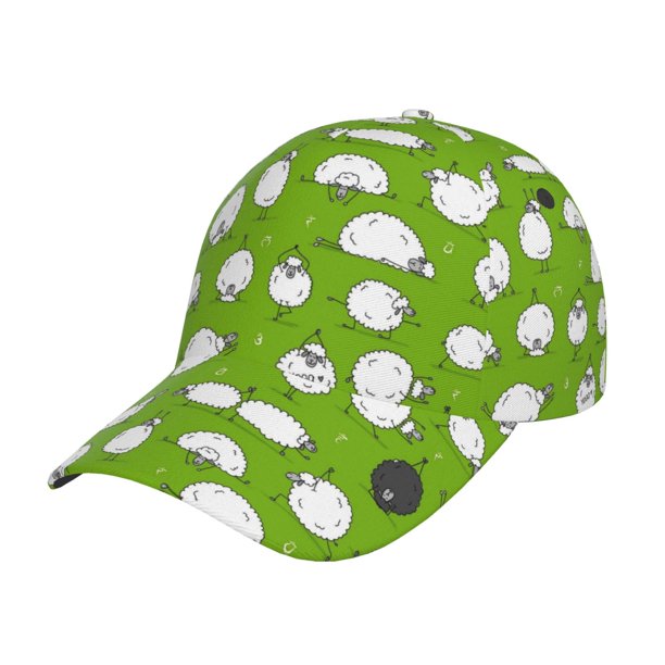 Fotbe Funny Sheep Doing Yoga Gorro Clásico de Béisbol, Gorra Ajustable con Broche Snapback, Gorro de Exterior de Algodón Suave