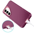 thumbnail image 4 of Petocase for Samsung Galaxy S26 Plus 5G Case,Shockproof Rugged Full Body Protection Heavy Duty Dust/Drop Proof 3-Layer Phone Cover Case,Red Pink, 4 of 7