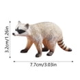 thumbnail image 3 of BKER Realistic Raccoon Figurine Educational Animal Decorative Statue For Home Garden, 3 of 6
