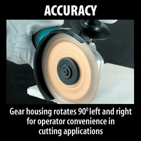 Makita 4-1/2" Paddle Switch Angle Grinder, with AC/DC Switch