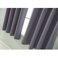 thumbnail image 4 of Goory Solid Color Blackout Short Curtain Panel Eyelet Thermal Grommet Window Drape, 4 of 8