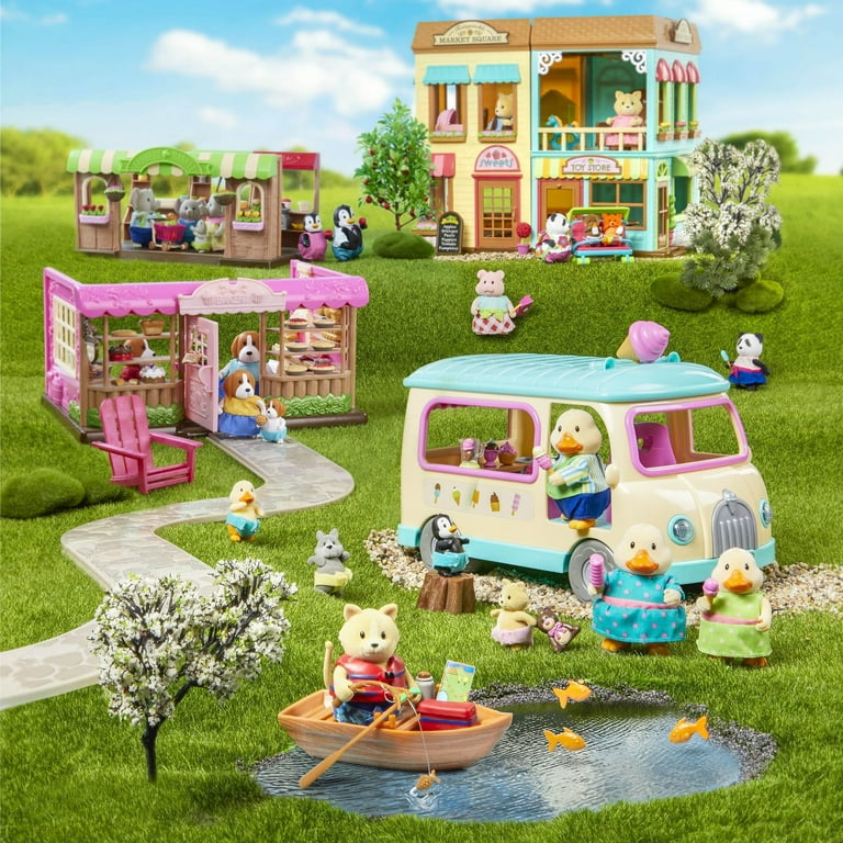 Lil Woodzeez Ice Cream Truck with Lights & Sounds 27 Pcs Doll