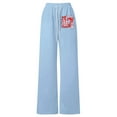 thumbnail image 3 of Tiijoy Little Girls Sweatpants Loose Straight Leg Pants Soft Sports Trousers, Sizes 4-16, 3 of 3