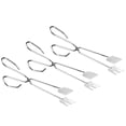 thumbnail image 4 of Pinzas de acero inoxidable para barbacoa, pinzas para pan, pinzas para asar de cocina, 4 of 6