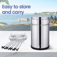 thumbnail image 4 of BOKKRALL Stainless Steel Detachable Stand 9'' Diameter 8'' Tall Fit for Most Medium Gravity Water Filter System Countertop Stand Compatible with Berkey Water Filter Systems (8 Inch Tall), 4 of 4