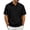 Mens Shirts Black, variant on Mens Casual Business Tops Crochet Stitch Lapel Short Sleeve Golf Tees Wedding Work Shirt Fathers Gift