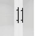 thumbnail image 5 of ModMakers 2-Door Wooden Armoire Wardrobe, 31.5" Modern Storage Cabinet with Acrylic Doors in White, 5 of 11