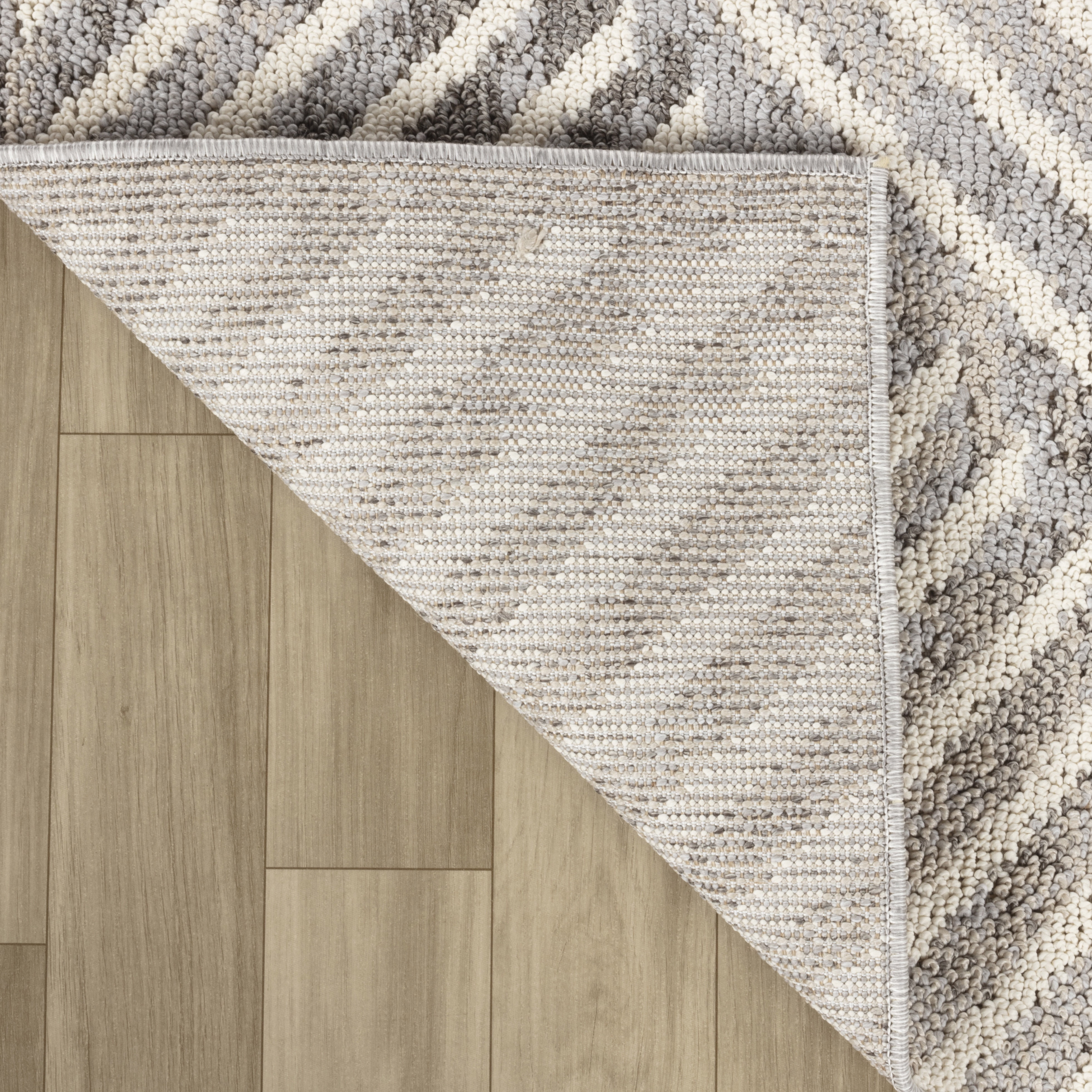 Rug Branch Jules Modern Indoor Area Rug, Grey Beige, Geometrical - Living Room, Bedroom, Dining Room, and Kitchen