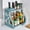 D, variant on 2 Tier Spice Rack Organizer Step Shelf Countertop Spice Storage Holder, Removable Pluggable Tool Storage Rack, for Kitchen Cabinet Cupboard Pantry