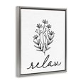 thumbnail image 2 of Stupell Industries Modern Bathroom Herb Relax Gray Floating Frame Canvas Art, 17 x 21, by Lettered and Lined, 2 of 8