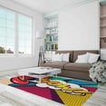 thumbnail image 5 of Colorful Rugs, Girl Room Rugs, WOW Woman Rug, POP ART Rugs, Housewarming Gift Rug, Personalized Gifts Rugs, Door Mat Rug, Area Rugs, 5.2'x7.5' - 160x230 cm, 5 of 8
