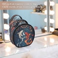 thumbnail image 7 of BZSMCE Makeup Bag Large Travel Cosmetic Bag with Adjustable Dividers Fashion Dancing Koi Harmony Printed, 7 of 7