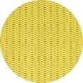 thumbnail image 1 of Ahgly Company Machine Washable Indoor Round Abstract Yellow Contemporary Area Rugs, 8' Round, 1 of 4