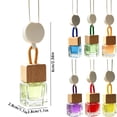 thumbnail image 2 of Hanging Car Freshener Car Diffuser Bottle,Glass Car Air Freshener Bottle with Wooden Cap,Hanging Essential Oil Fragrance Pendants for Car Decor,Can DIY Air Freshners Diffuser, 2 of 5