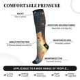 thumbnail image 2 of Rateoe Starry Sky Constellation Cat Compression Socks for Women and Men 20-30mmHg-Circulation Support Socks Knee High Nurse Pregnant Running Medical and Travel Athletic, 2 of 7
