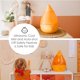 thumbnail image 4 of Humidificador ultrasónico Cool Mist de 3,8 litros para dormitorio, color naranja, 4 of 9