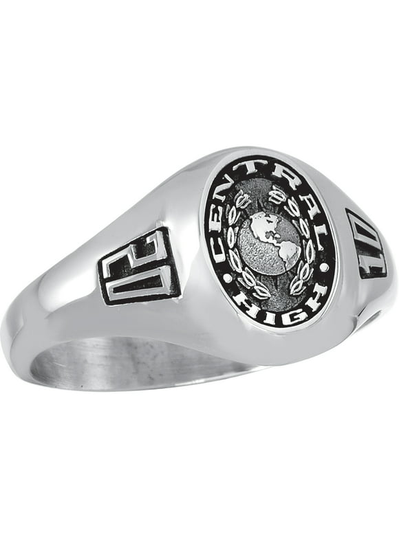 Keepsake Personalized Women's Signet Class Ring available in Valadium Metal
