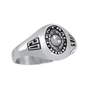Keepsake Personalized Women's Signet Class Ring available in Valadium Metal