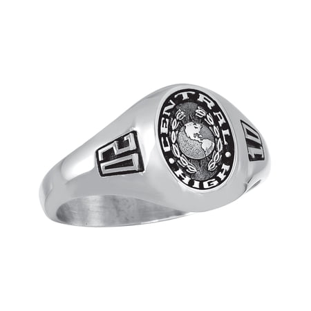 Keepsake Personalized Women's Signet Class Ring available in Valadium Metal