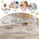 thumbnail image 3 of Towallmark Juego de 3 Piezas - Mesa y Sillas Plegables para Niños | Multiusos para Comedor, Guardería, Aula y Actividades, gris, 3 of 7