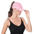 thumbnail image 1 of Gorra de Béisbol de de Caballo Alta para Mujer, Gorra Deportiva de de Secado Rápido y Rendimiento para Correr. Rosa Talla Única, 1 of 6