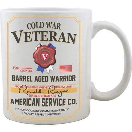 Cold War Veteran Whiskey Label Coffee Mug