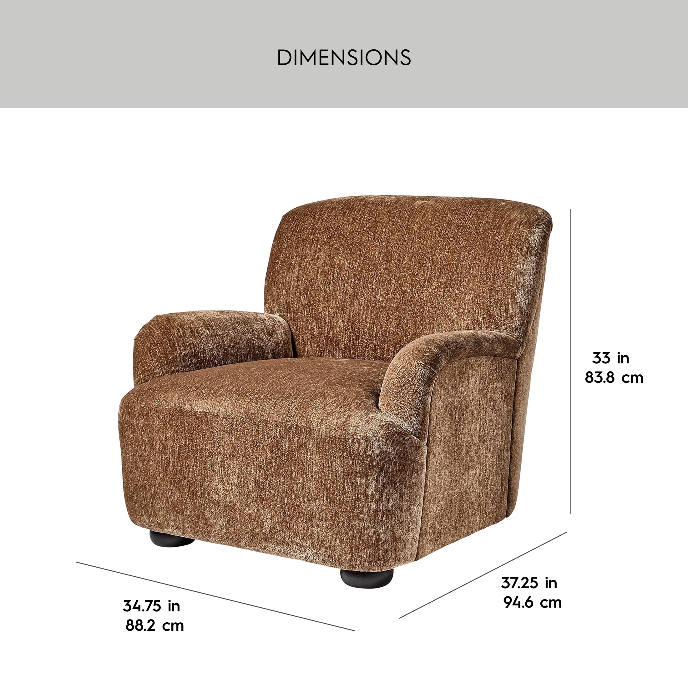 Better Homes & Gardens Waylen Accent Chair, Caramel Chenille