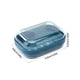thumbnail image 2 of Xiao Hua Jabonera de baño, jabonera de plástico para viaje, jabonera portátil con tapa, jabonera transparente, azul, 1 pieza, 2 of 5