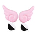 thumbnail image 4 of 2 piezas de casco con ala de ángel con accesorio de cinta adhesiva, decoración universal para casco, apto para bicicleta, scooter, casco de snowboard Rosado Yotijar Cascos Angel Wing, 4 of 8