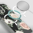 thumbnail image 6 of Phone Case for Apple iPhone 12 Pro Max Hybrid Flower Design Stylish Fashion Hard MagSafe Compatible Shockproof Cover fit iPhone 12 Pro Max - White Roses, 6 of 6