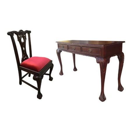 D Art Collection England Writing Desk With Chair Set Walmart Com